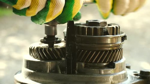 Tightening the Nut on Metallic Gears