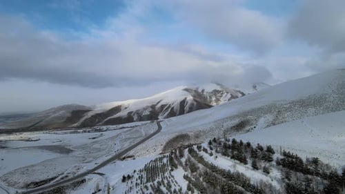Winter Mountains Drone