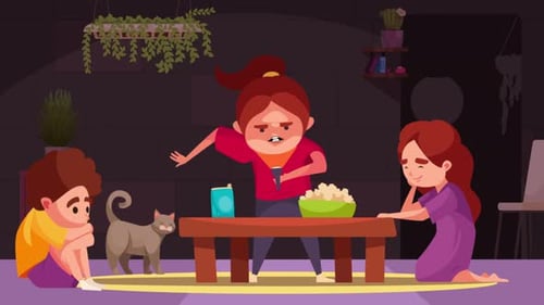 La niña que habla una historia de miedo 4K