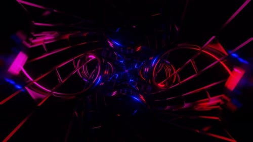 Lively VJ Loop Showcasing a Dynamic and Surreal Scifi Display