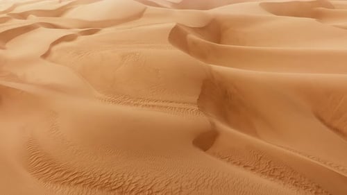 Aerial View of Gorgeous Destination for Offroad Adventures Across Steep Dunes