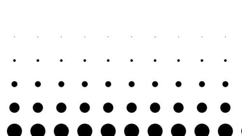 Dynamic Halftone Circle Pattern Transition Reveal