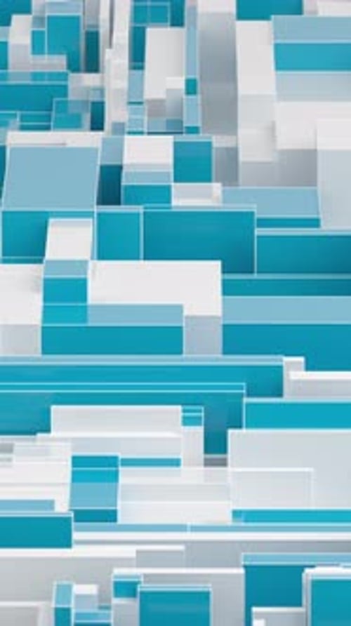 Animated 3D Geometric Loop Background