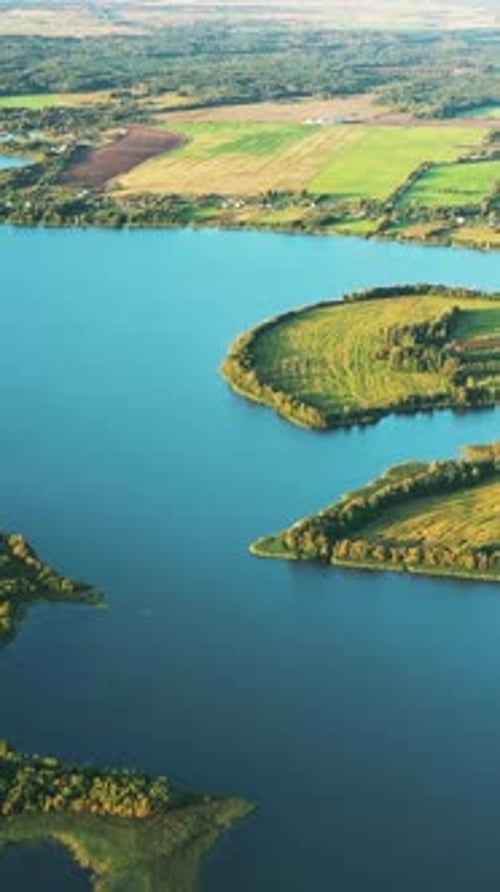 Aerial View Of Lakes Rivers
