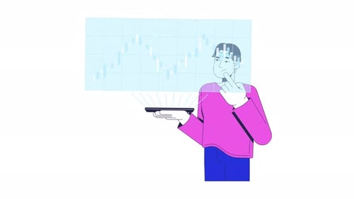 Watching trades 2D animation