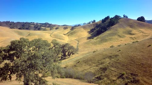 Drone View of Gorgeous Mountainside Landscape Under Blue Sky 4 Above