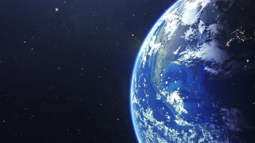 la superficie terrestre desde el espacio 4k.