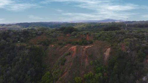 Aerial View of Lush Green Landscapes on Kauai Island Hawaii