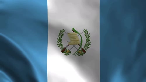 Realistic Waving Guatemala National Flag Animation