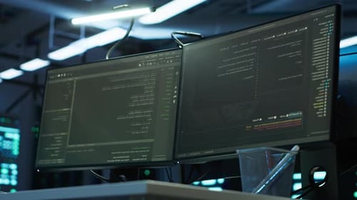 Server Room Computers Support Energy Efficient Data Operations with Computer Monitor