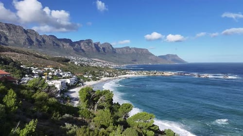 Camps Bay Beach At Cape Town In Western Cape South Africa.