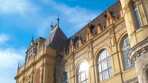 Vajdahunyad castle facade.