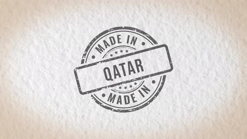 Made In Qatar Stamp