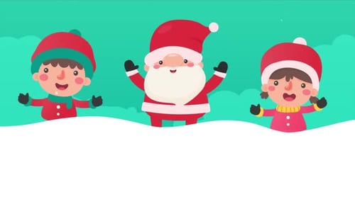 Christmas Santa Clause Animation Background
