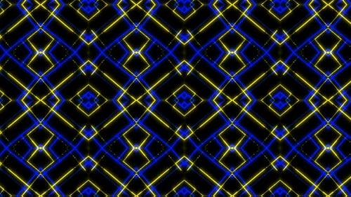 Abstract Glowing Geometric Lines VJ Loop Background