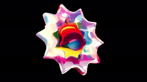 Holographic star glows brightly