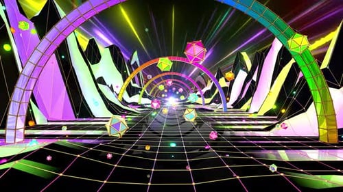Synthwave-Tunnel