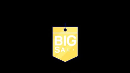 Minimalist Big Sale Price Tag Reveal Animation