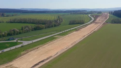 Spectacular Aerial Perspectives of an Extensive Highway Project in Progress, Capturing the Scale of
