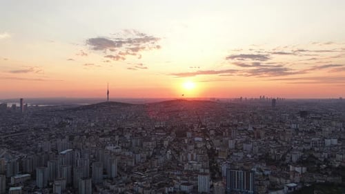 Istanbuler Sonnenuntergang von Camlıca