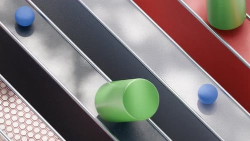 Looping Cilynder 3D Satisfying Animation