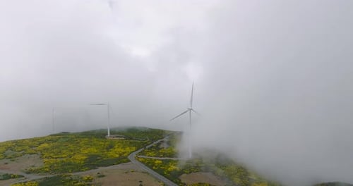Wind Turbines in Madeira, Portugal