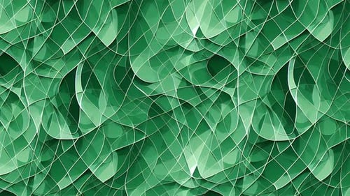 Abstract Green Background With Hypnotic Wavy Lines Pattern Fresh And Natural Background
