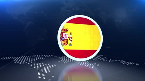 Futuristic 3D Flag Reveal for Broadcasts