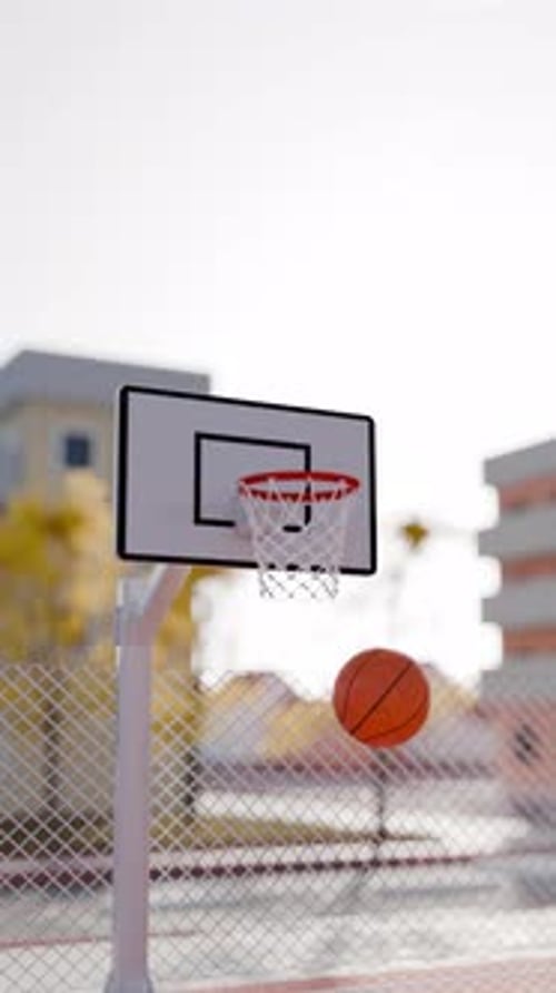 Basketball Loop 3D Unsatisfying Animation