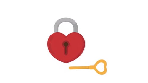 Lock With Key Element Alpha Animation