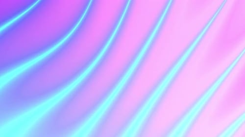 Abstract Neon Glowing Fluid Lines Waving Background Animation