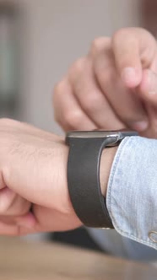 Close up of Smartwatch, Vertical Video