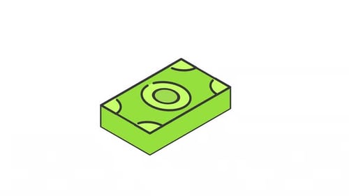 Bundle Of Money icon animation