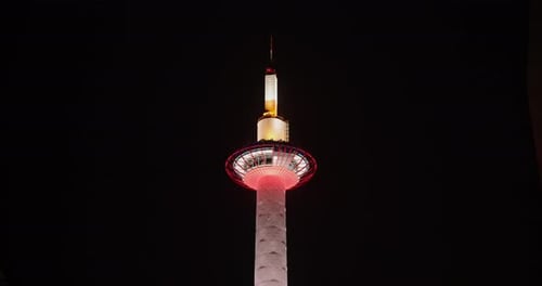 Kyoto Tower at Night