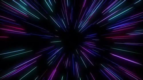 Hipersalto abstracto a otra galaxia. Fondo cósmico creativo. Resolución de 4k