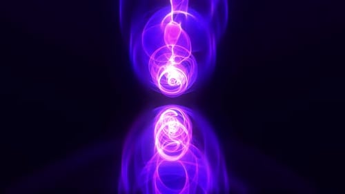 Abstract futuristic tunnel or travel in time and space, Bright neon glowing high-tech forms