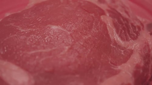 Ribeye Steak Fresh Raw Beef Meat Close Up Marbled Beef Meat Ribeye Steak Black Angus Meat Steaks