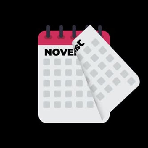 French Calendar Flipping Alpha Channel | Manestream Den