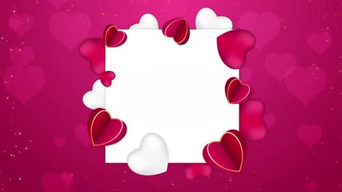 Happy Valentines Day Frame Background