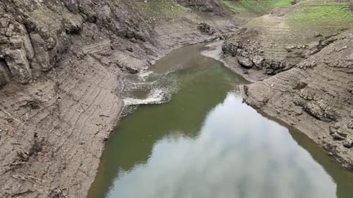aerial river pollution