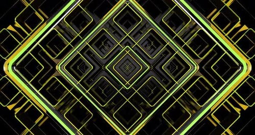 Pared de bloques cúbicos negros en movimiento abstracto en bucle sin fisuras 09