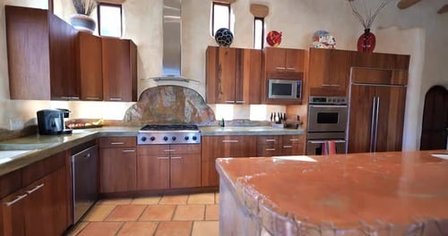 Gourmet Southwest Kitchen with Concrete Countertops