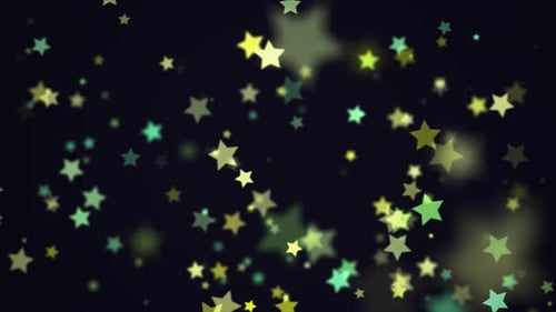 Animated Floating Stars Celebration Background Loop