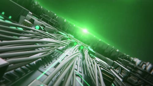 Dynamic Futuristic Circuit Board Technology Opener