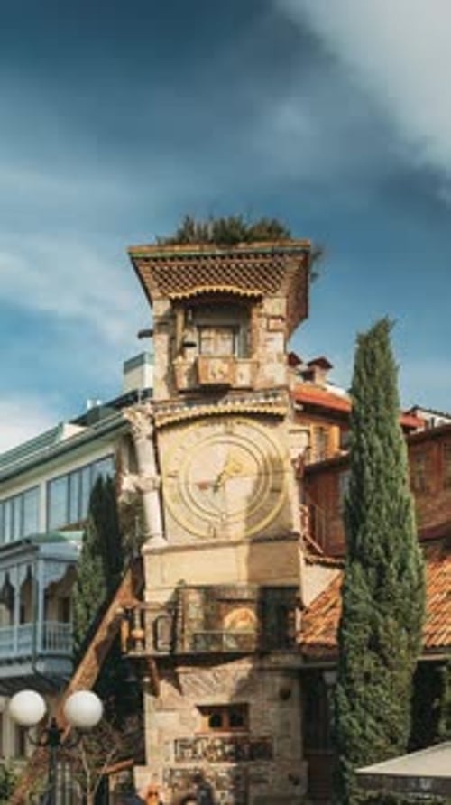 Tbilisi Georgia People Walking Near