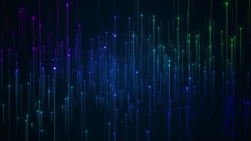 Digital Cyberspace Particles Tunnel Data Flow Optical Fiber Technology Stream Super Fast Speed Lines