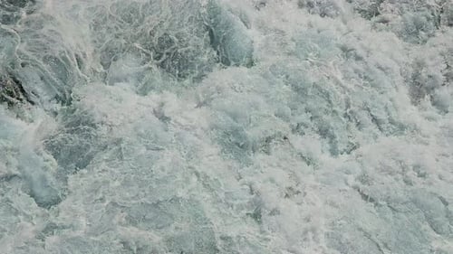 CloseUp of Turbulent Water Waves A Closeup View of Turbulent Water Waves Showing the Intense Motion