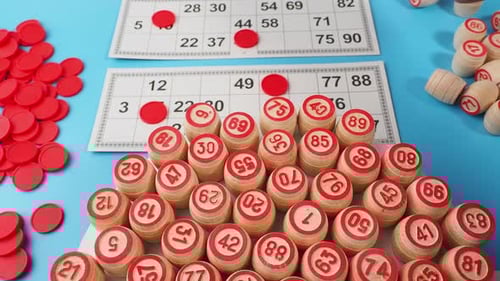 Close up Of A Lotto Game