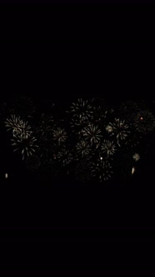 Festive Fireworks Explosions for New Year's Eve Celebrations