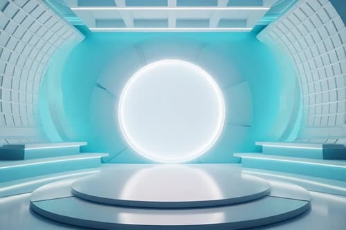 Futuristic Stage Background Loop for Presentations